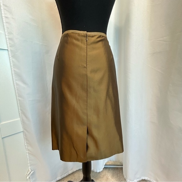 ECCOCI bronze metallic pencil skirt Sz 12 NWOT - Picture 3 of 10